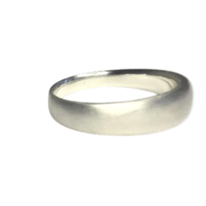 Matte finish, smooth design, minimal appearance, wedding ring