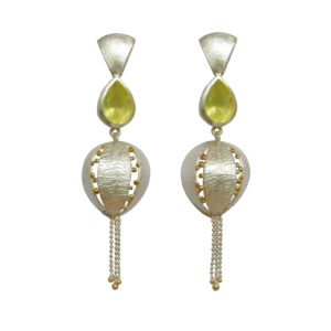 One-Off Prehnite earrings