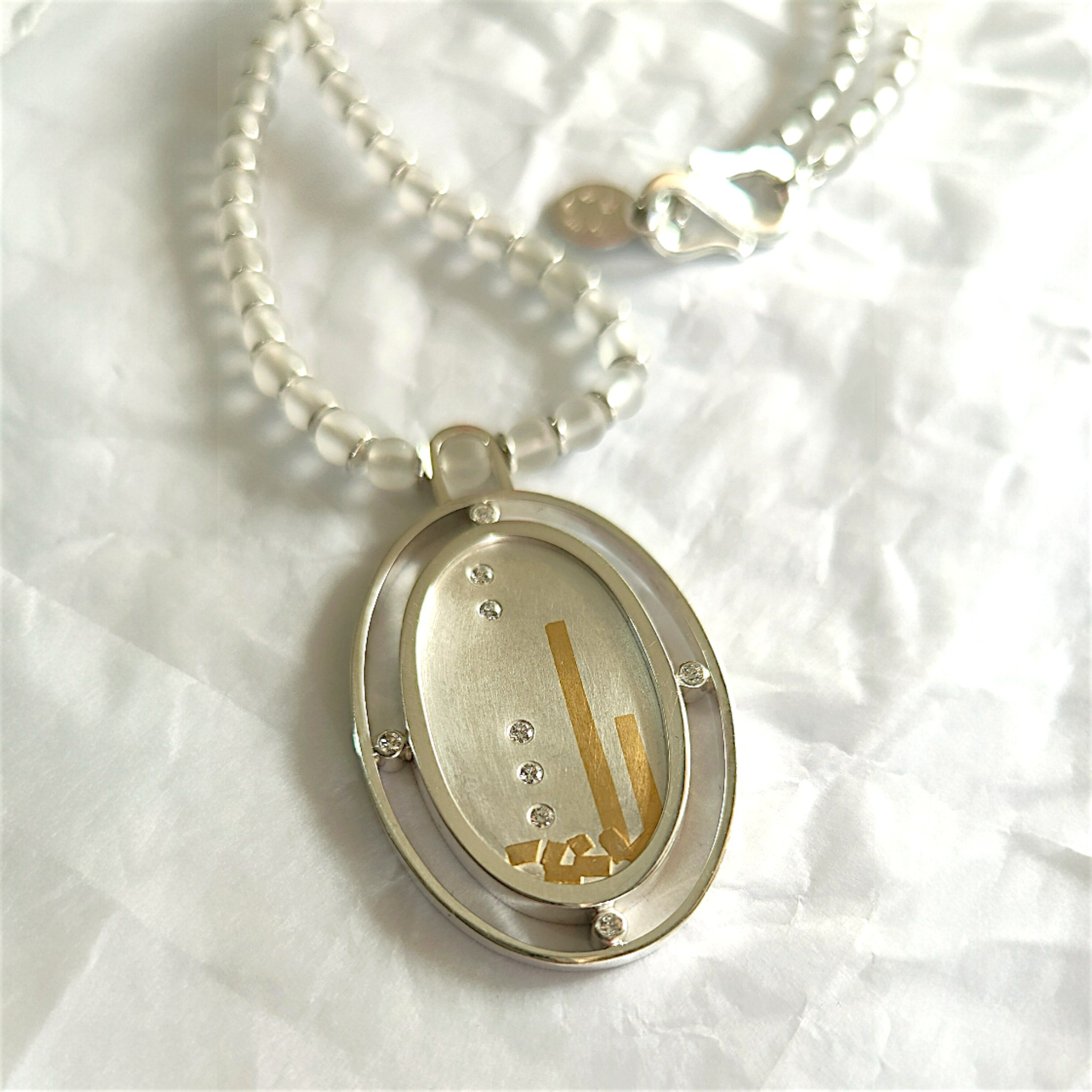 This Rock Crystal pendant is a statement piece