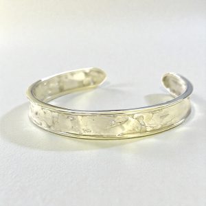 Textured fused design in pure silver and sterling silver